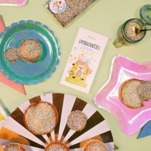 Stadsgenootjes muisjes flatlay pastel cadeauboxen